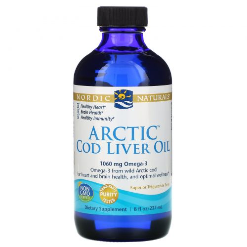 Nordic Naturals, Масло печени арктической трески, 8 жидких унций (237 мл)