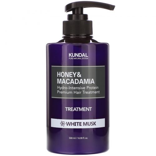 Kundal, Honey & Macadamia, Treatment, White Musk, 16.90 fl oz (500 ml)