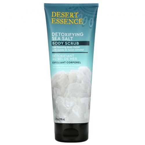 Desert Essence, Detoxifying Sea Salt Body Scrub, 6.7 fl oz (198 ml)