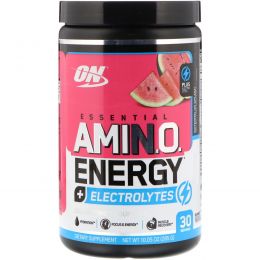 Optimum Nutrition, Essential Amino Energy + электролиты, арбузный взрыв, 10,05 унц. (285 г)