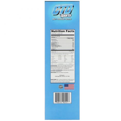 CTD Sports, Isolicious порошок протеина, хрустящие хлопья с корицей, 1,6 ф (720 г)