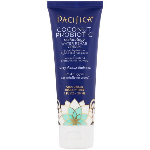 Pacifica, Coconut Probiotic, Technology Water Rehab Cream 1 fl oz (29 ml)