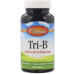 Carlson Labs, Tri-B, Vitamin  B Complex, 360 Tablets