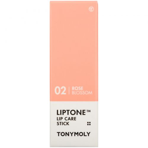 Tony Moly, Liptone, Lip Care Stick, 02 Rose Blossom, 0.11 oz (3.3 g)