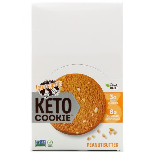 Lenny & Larry's, Keto Cookies, печенье для кетодиеты, со вкусом арахисовой пасты, 12 шт. по 45 г (1,6 унции)