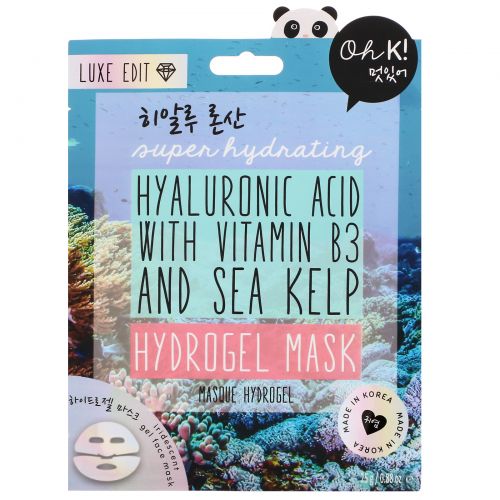 Oh K!, Super Hydrating, Hydrogel Mask, 1 Sheet, 0.88 oz (25 g)