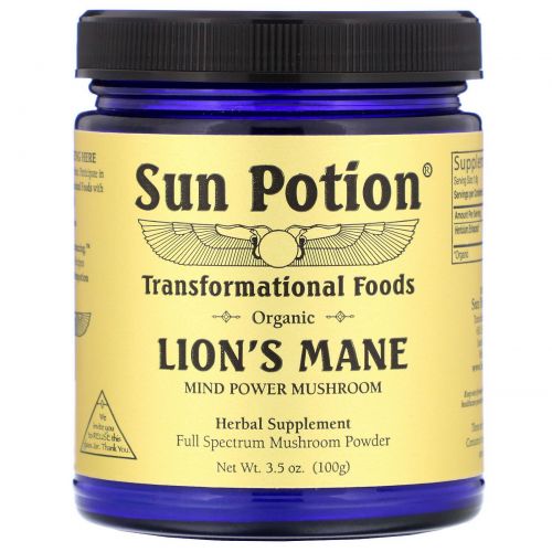 Sun Potion, Organic Lion's Mane, 3.5 oz (100 g)