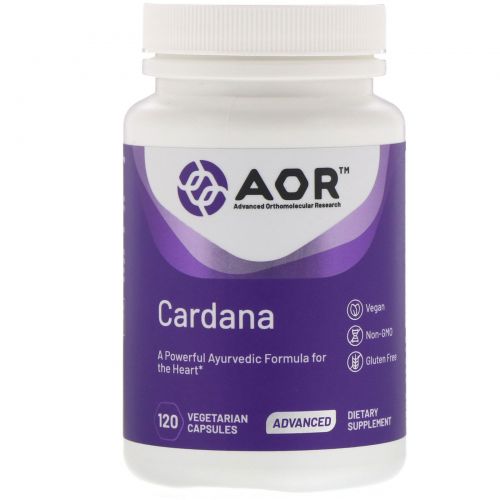 Advanced Orthomolecular Research AOR, Cardana, 120 вегетарианских капсул