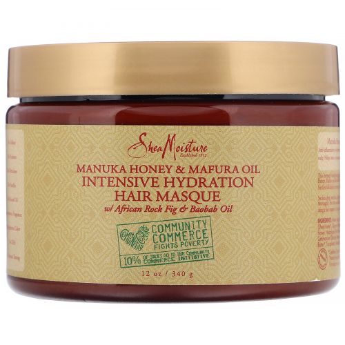 SheaMoisture, Manuka Honey & Mafura Oil, Intensive Hydration Hair Masque, 12 oz (340 g)