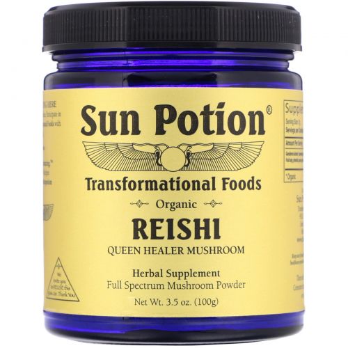 Sun Potion, Organic Reishi Powder, 3.5 oz (100 g)