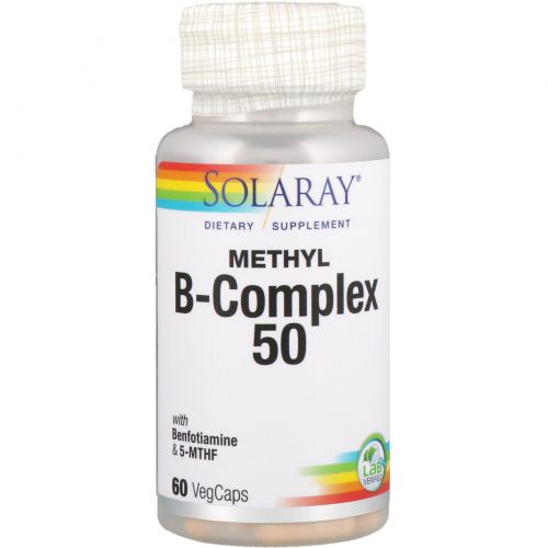 Solaray, Methyl B-Complex 50, 60 Veggie Caps
