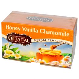 Celestial Seasonings, Травяной чай, без кофеина, мед, ваниль и ромашка 20 чайных пакетиков, 1.7 унции (47 г)