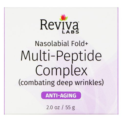 Reviva Labs, Nasolabial Fold+, крем с мультипептидами, 2 унции (55 г)