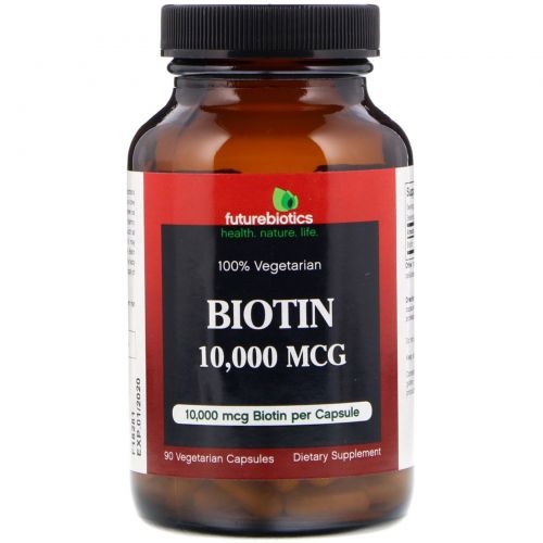 FutureBiotics, Biotin, 10,000 mcg, 90 Vegetarian Capsules