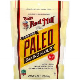 Bob's Red Mill, Беззерновая мука Baking Flour для людей, соблюдающих палеодиету, безглютеновая, 454 г