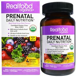 Country Life, Realfood Organics, Prenatal Daily Nutrition, 150 Tablets