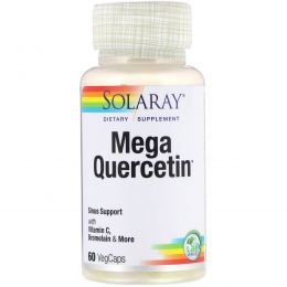 Solaray, Мега-кверцетин, 60 растительных капсул