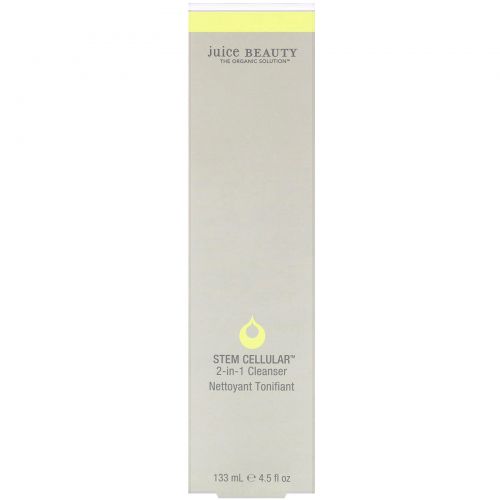 Juice Beauty, Stem Cellular, 2-in-1 Cleanser, 4.5 fl oz (133 ml)