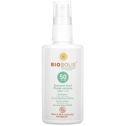 Biosolis, Extreme Fluid, солнцезащитный крем, SPF 50, 40 мл (1,35 жидк. унции)