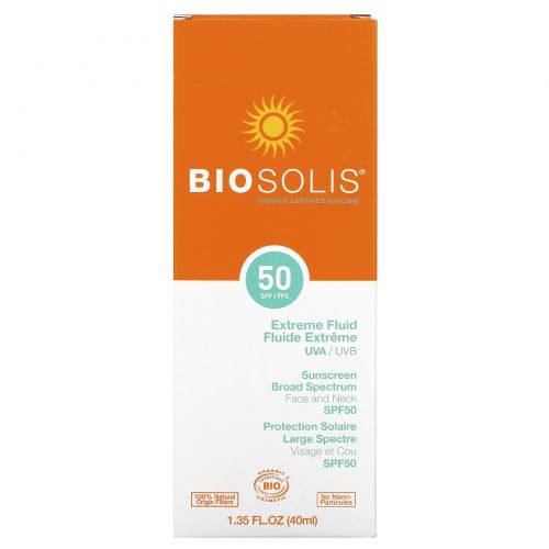 Biosolis, Extreme Fluid, солнцезащитный крем, SPF 50, 40 мл (1,35 жидк. унции)