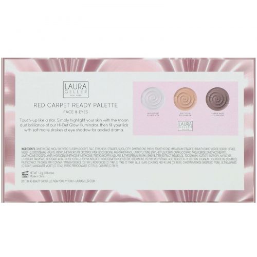 Laura Geller, Red Carpet Ready Palette, палетка для глаз и лица, 1,2 г (0,04 унции)