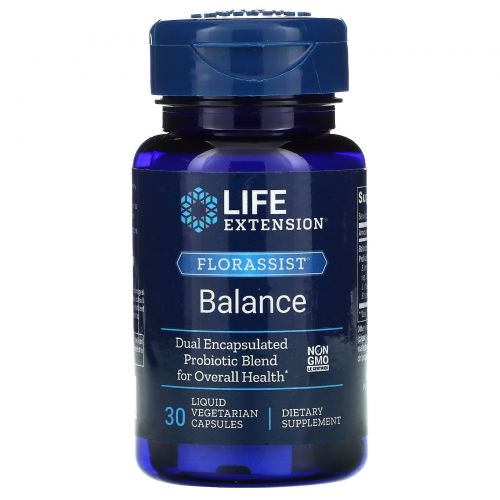 Life Extension, Флорассист, 30 жидких вегетарианских капсул