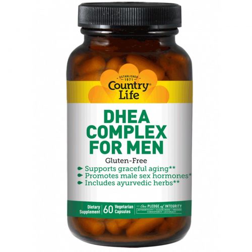 Country Life, Комплекс ДГЭА (дегидроэпиандростерона) для мужчин, 60 веганских капсул