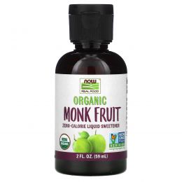 Now Foods, Organic Monk Fruit, Liquid Sweetener, 2 fl oz (59 ml)