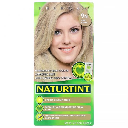 Naturtint, Стойкая краска для волос, 9N, медовый блонд, 5,28 жидких унций (150 мл)