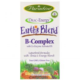 Paradise Herbs, B-complex with Co-Enzyme Activated B's, 60 Vegetarian Capsules