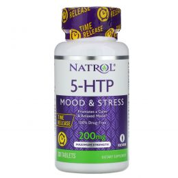 Natrol, 5-HTP TR, Time Release, 200 мг, 30 таблеток