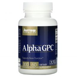 Jarrow Formulas, Альфа GPC  300, 300 мг, 60 капсул, Вегетарианская пищевая добавка, БАД