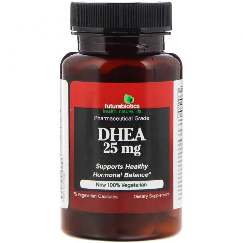 FutureBiotics, DHEA, 25 mg, 75 Vegetarian Capsules