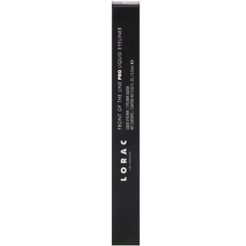 Lorac, Жидкая подводка для глаз Front of the Line Pro, оттенок черный, 0,55 мл