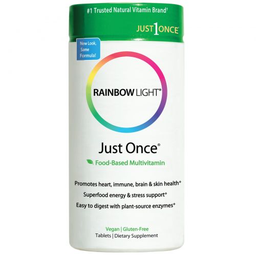 Rainbow Light, Just Once, мультивитамины на основе продуктов питания, 120 таблеток