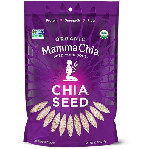 Mamma Chia, Органические белые семена чиа, 12 унций (340 г)