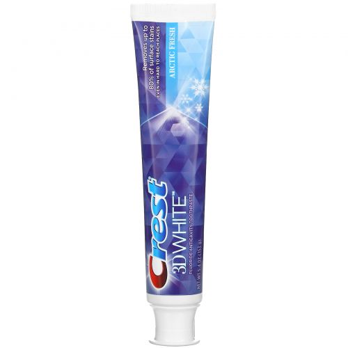 Crest, 3D White, Fluoride Anticavity Toothpaste, Artic Fresh, 5.4 oz (153 g)