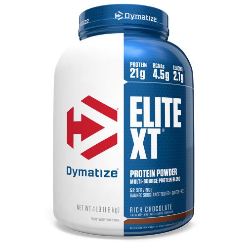 Dymatize Nutrition, Elite XT, белковый порошок со вкусом богатого шоколада, 1,8 кг (4 фунта)