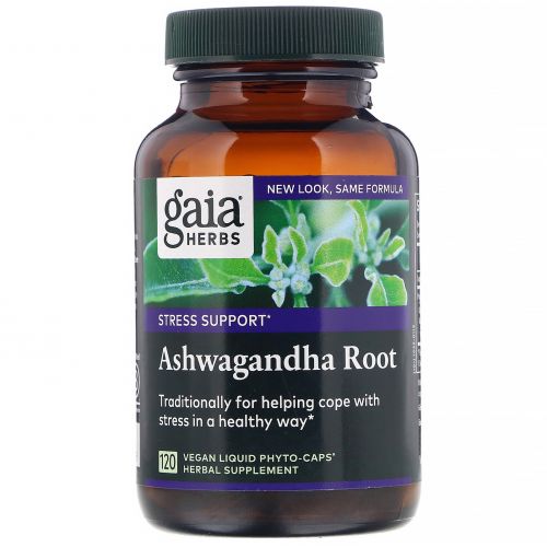 Gaia Herbs, Ashwagandha Root, 120 Vegan Liquid Phyto-Caps