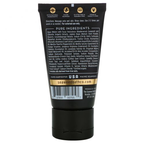 The Seaweed Bath Co., Awaken Exfoliating Detox Body Scrub, Rosemary & Mint, 1.5 fl oz (44 ml)