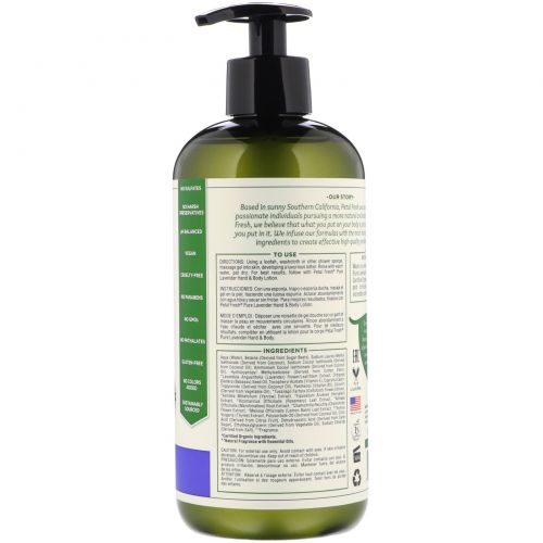 Petal Fresh, Pure, Bath & Shower Gel, Nourishing, Lavender, 16 fl oz (475 ml)