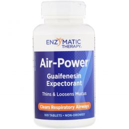 Enzymatic Therapy, «Сила воздуха», средство для дыхательных путей, 100 таблеток