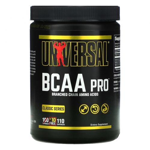 Universal Nutrition, BCAA Pro, добавка с аминокислотами с разветвленной цепью, 100 капсул