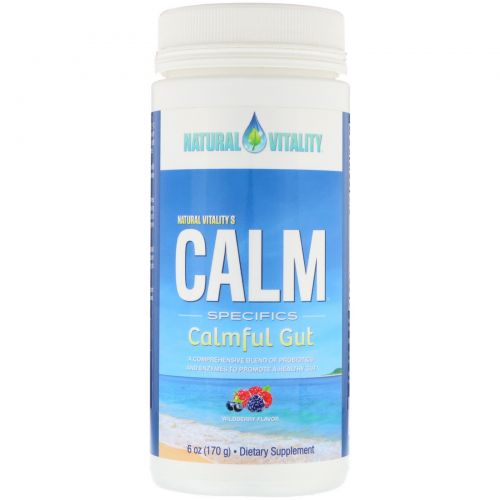 Natural Vitality, Calm Specifics, спокойный кишечник, вкус диких ягод, 6 унц. (170 г) (Discontinued Item)