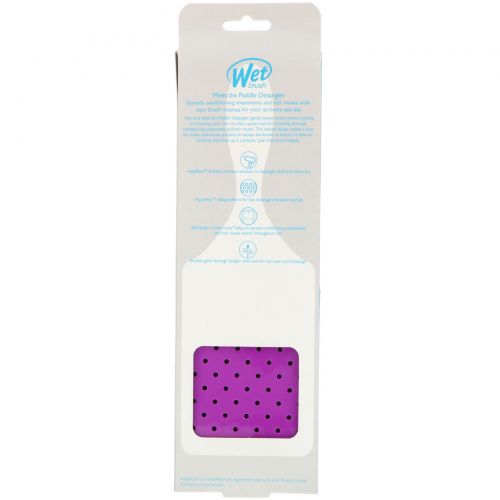 Wet Brush, Paddle Detangler Brush, Purple,  1 Brush