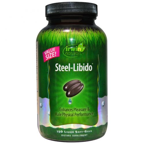 Irwin Naturals, Steel-Libido, 150 желатиновых капсул с жидким содержимым