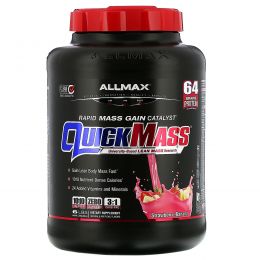 ALLMAX Nutrition, Quick Mass, Rapid Mass Gain Catalyst, Strawberry-Banana, 6 lbs (2.72 kg)