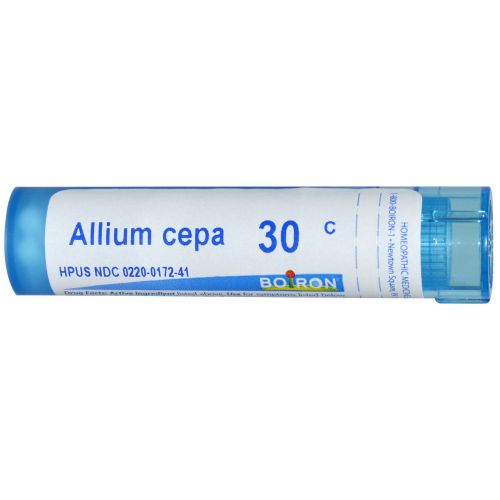 Boiron, Single Remedies, Лук репчатый (Allium cepa), 30C, примерно 80 драже