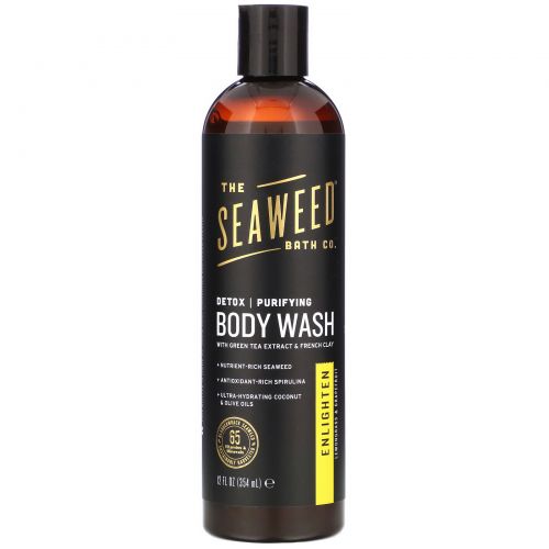 Seaweed Bath Co., Purifying Detox Body Wash, Enlighten, Lemongrass, 12 fl oz (354 ml)