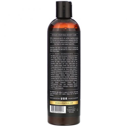 Seaweed Bath Co., Purifying Detox Body Wash, Enlighten, Lemongrass, 12 fl oz (354 ml)